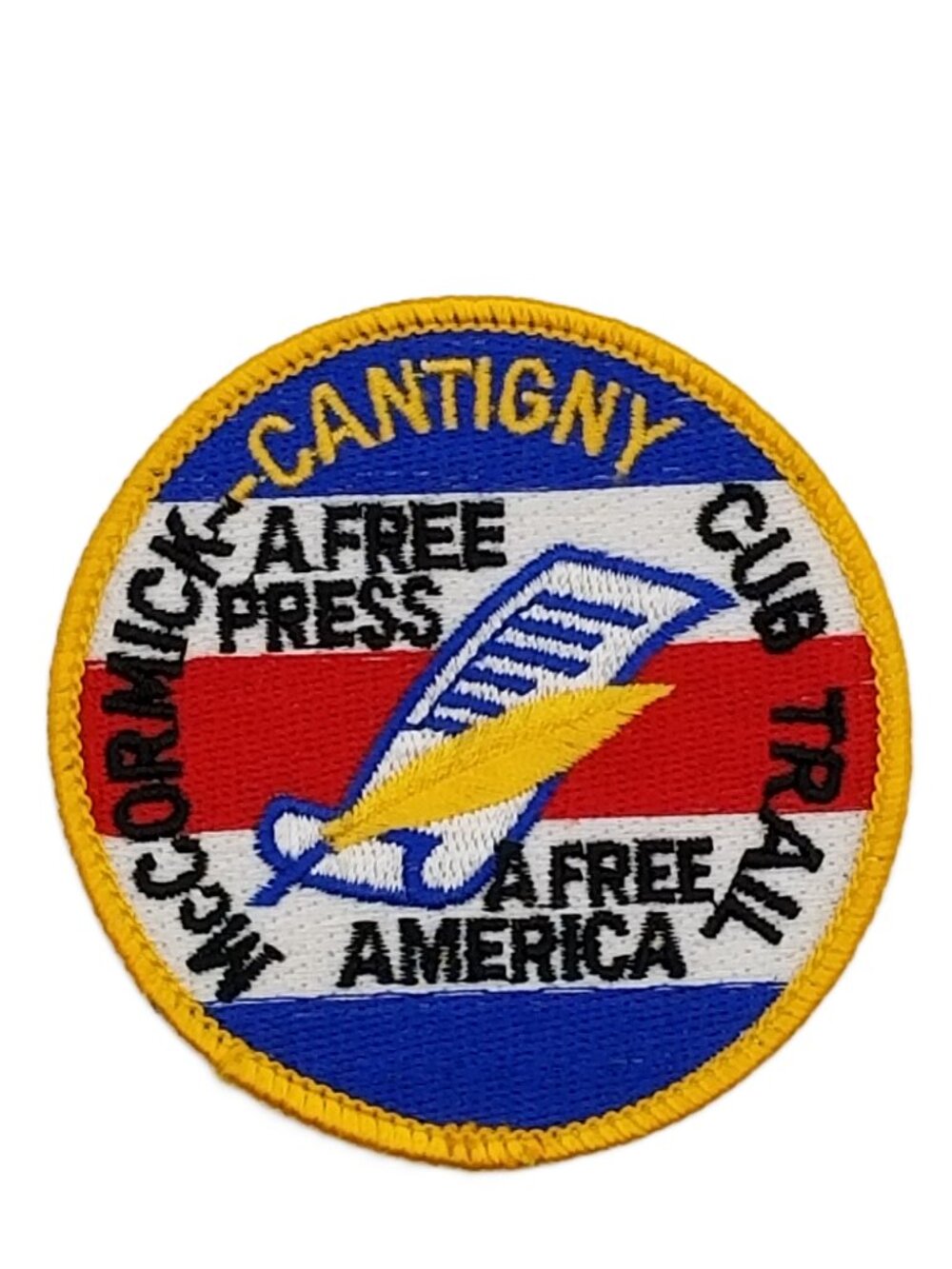 Vintage Cub Scout Cantigny Trail Patch BSA Free Press America NOS